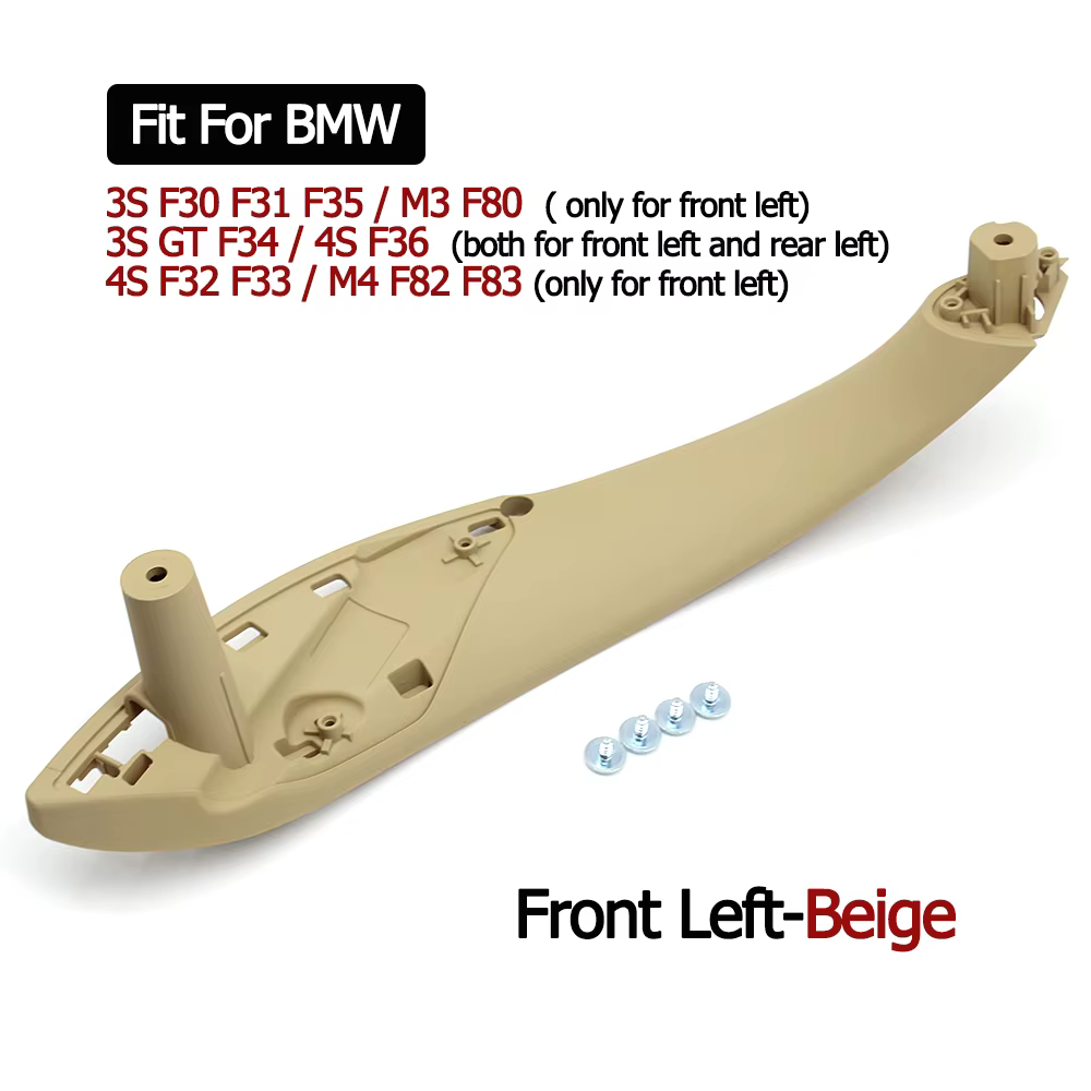 Pour BMW série 3 4S M3 M4 avant arrière gauche droite poignée de porte intérieure garniture de panne