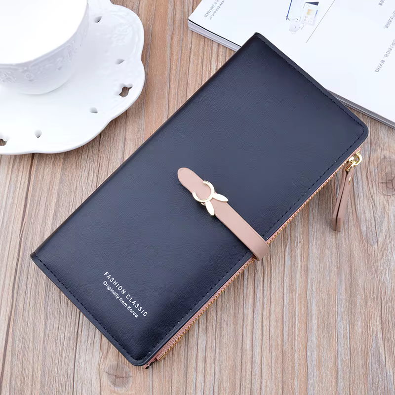 Portefeuille Long de luxe pour femmes, nouvelle tendance, portefeuilles Slim, pochette pour dames, p