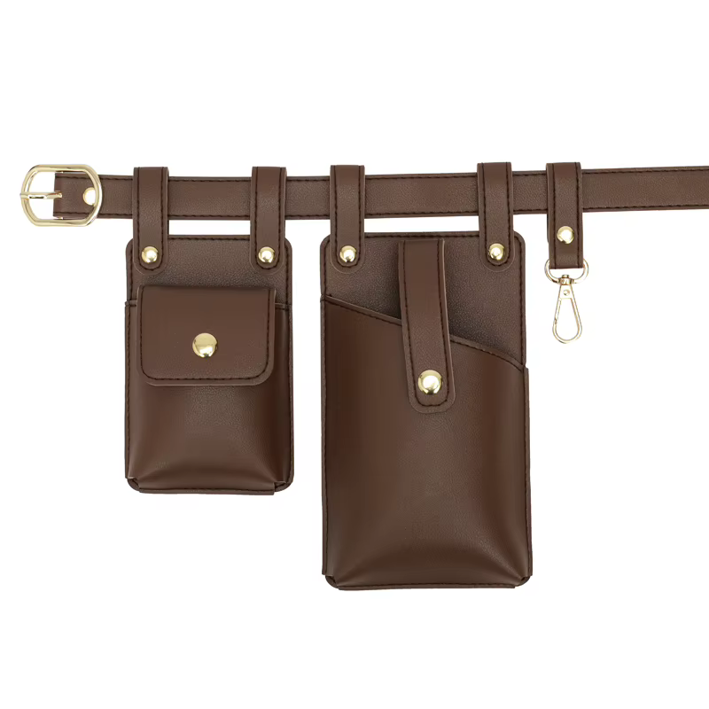 Sac banane en cuir PU souple pour hommes et femmes, sacs de ceinture de créateur de luxe, sac de tél