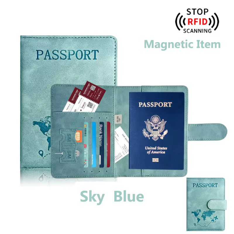 Porte-passeport pour voyage Essentials, étui portefeuille pour accessoires de voyage, porte-livres d