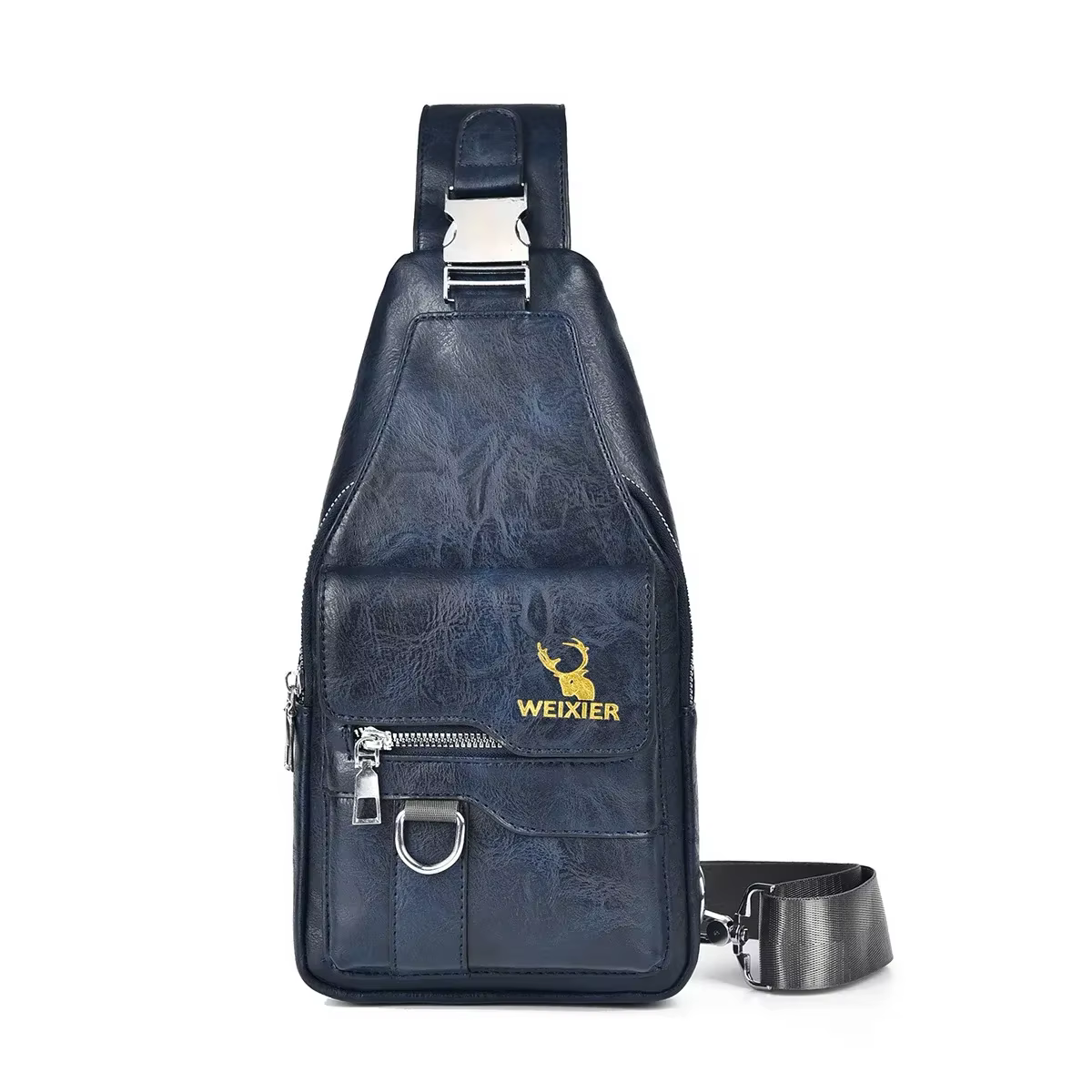 Sac à bandoulière pour hommes, grande capacité, polyvalent, étanche, sacs de poitrine de luxe de bon