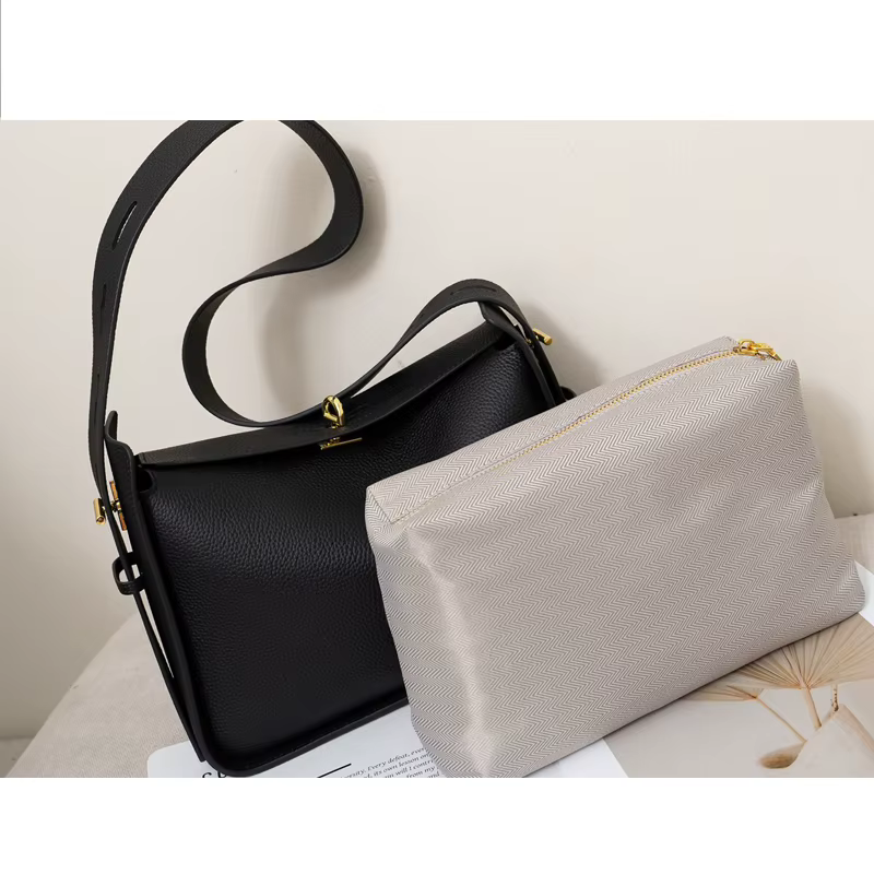 Nouveau sac de luxe de créateur de niche, sac à bandoulière et porté épaule pour femme, en cuir de v
