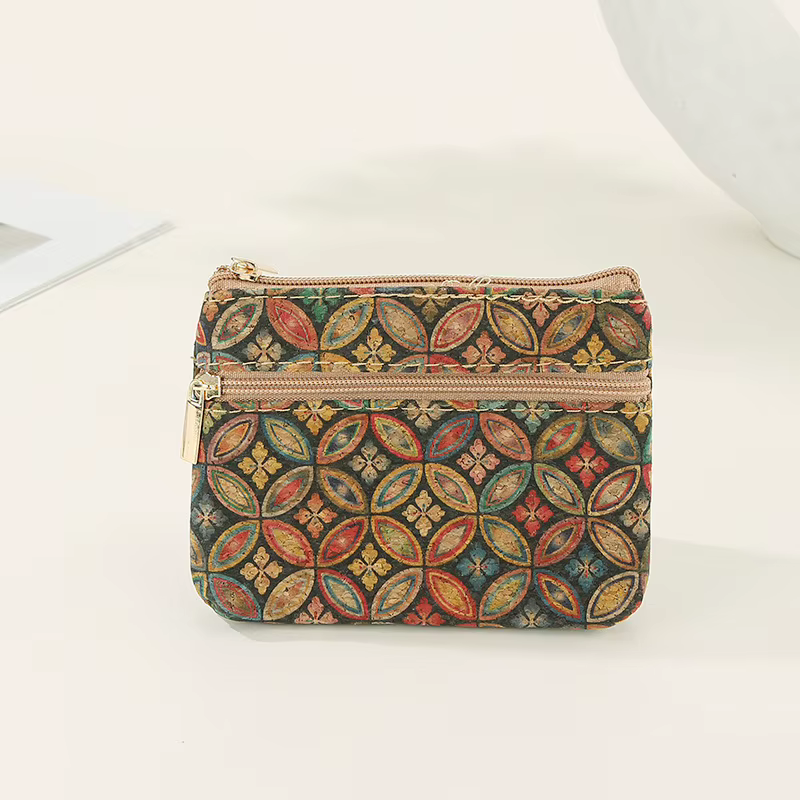 Petit sac en liège, Mini portefeuille, porte-monnaie, organisateur de clés écologique, cadeau pour s