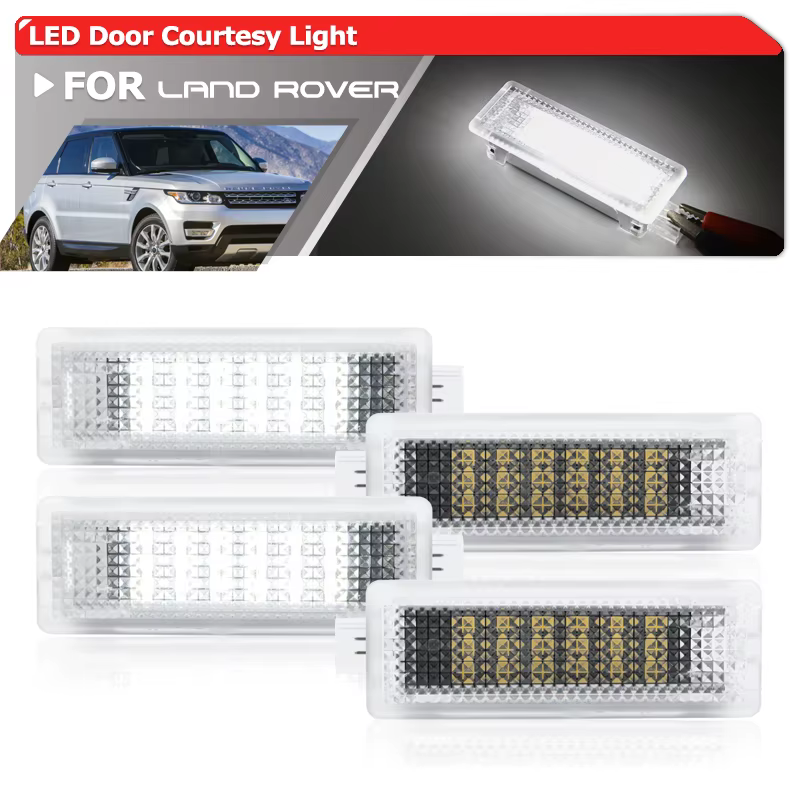 Lumière de courtoisie de porte à LED F & R, lumières de bienvenue, Land Rover, Range Rover L322, Lle