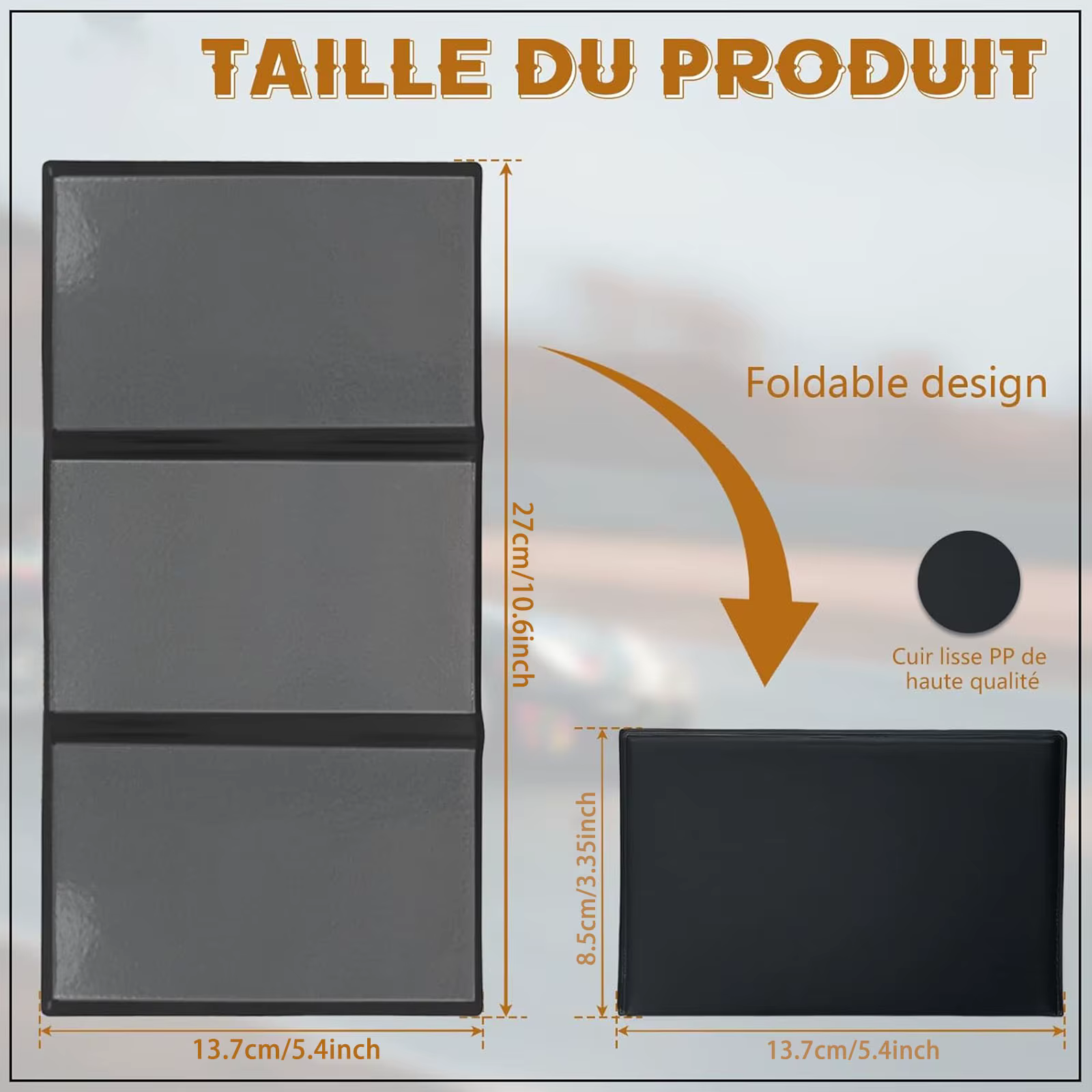 Lot de 2 porte-cartes d'immatriculation et d'assurance pour véhicule - Étui transparent en plastique