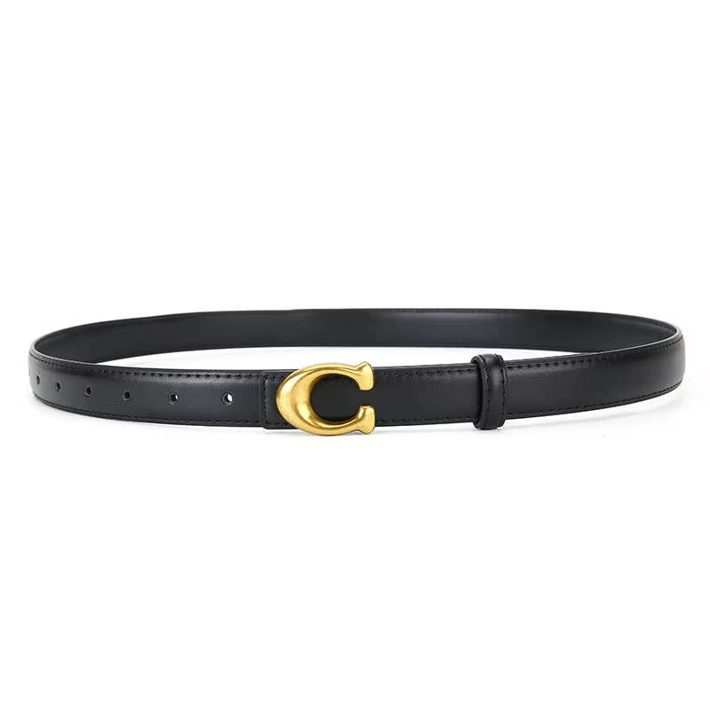 Ceinture en cuir de luxe pour femme avec boucle en alliage de créateur, idéale pour jeans, pantalons