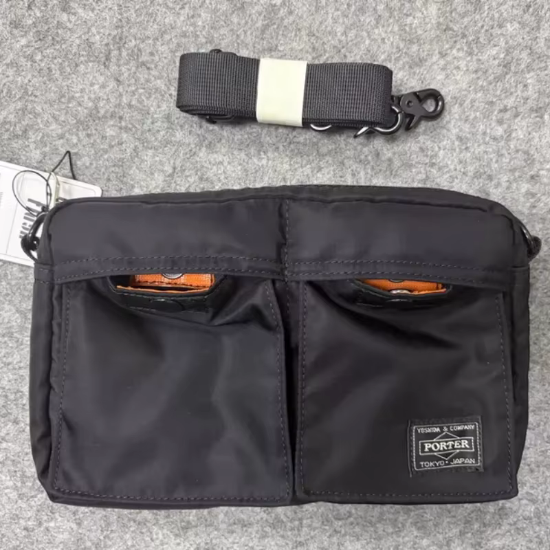 Sac bandoulière en nylon Porter Tanker 22*13*4cm, sac de taille décontracté, sacoche de voyage, sac 