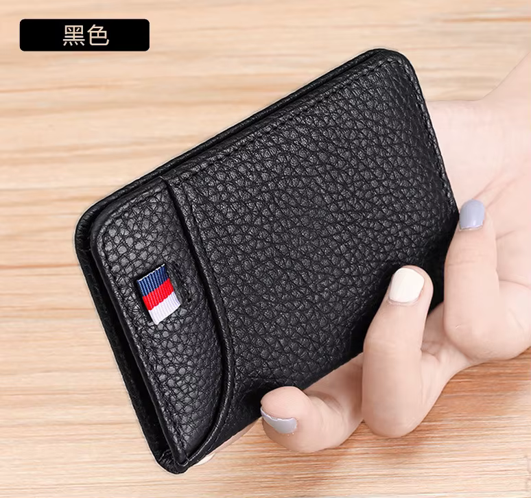 Porte-carte Ultra-fin pour hommes, étui pour cartes de visite, Simple, manchon pour cartes bancaires