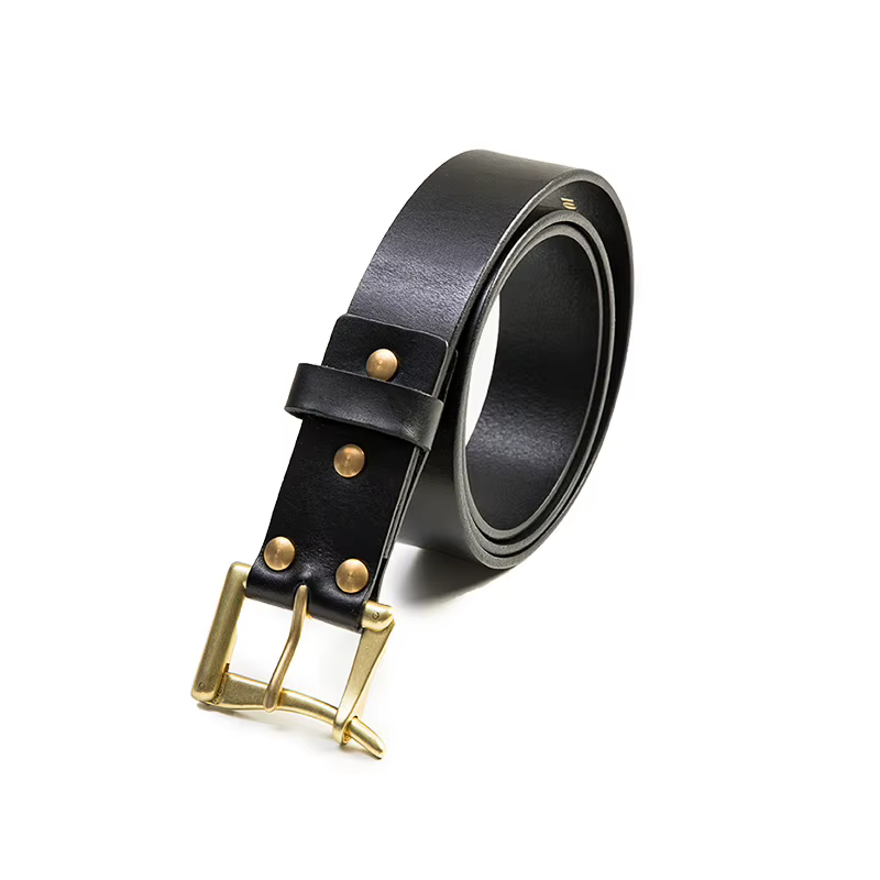 Maden-Ceinture en cuir de vache pour homme, boucle ardillon rétro classique, haute qualité, dégageme