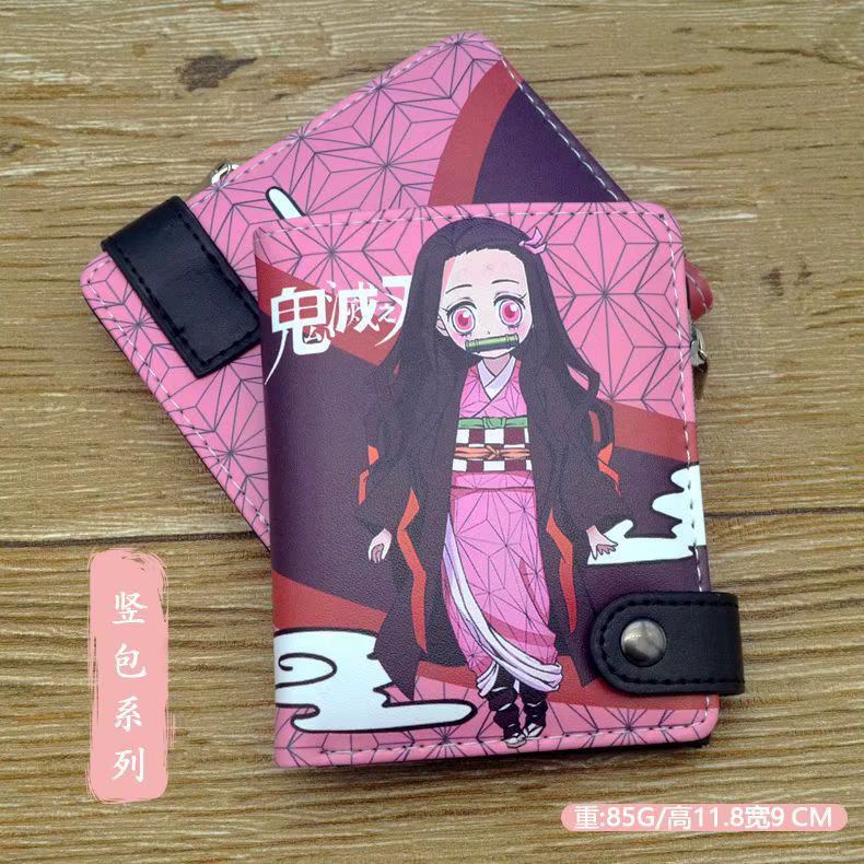 Demon Slayer Anime Figures Wallet, Kimetsu No Yaiba Cartoon Wallets, Coin Purses, Handbag, Casual Ca
