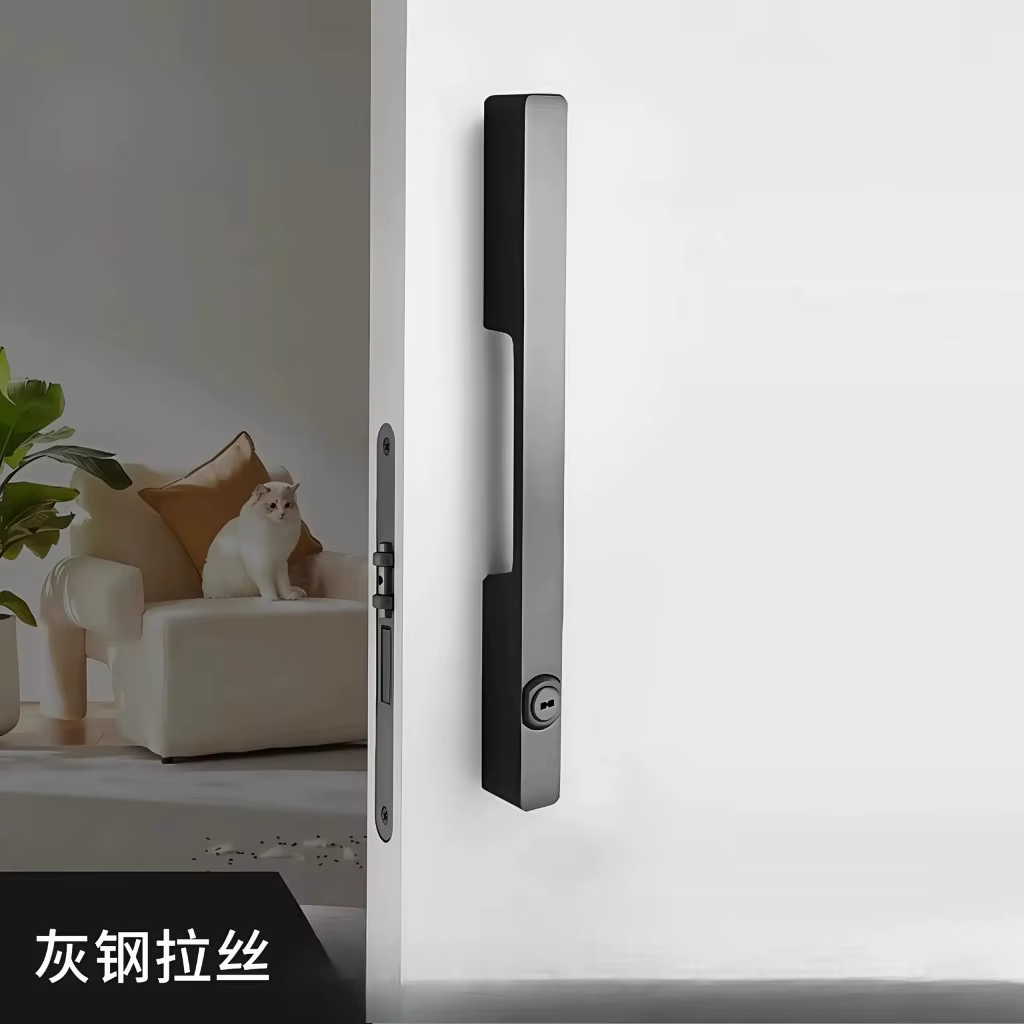 Serrure de porte intérieure, canal d'entrée coulissant, poignée universelle Simple pour la maison, s