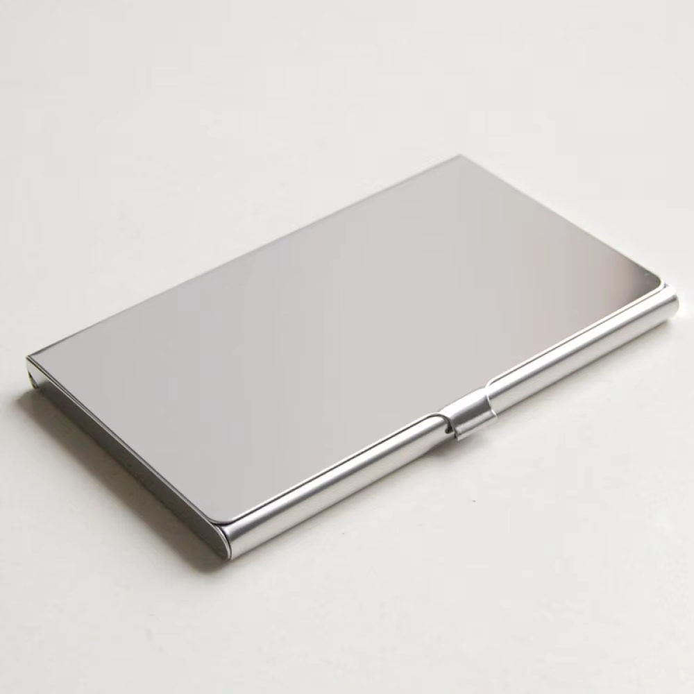 Porte-cartes de visite en métal pour hommes et femmes, porte-cartes de crédit en aluminium, portefeu