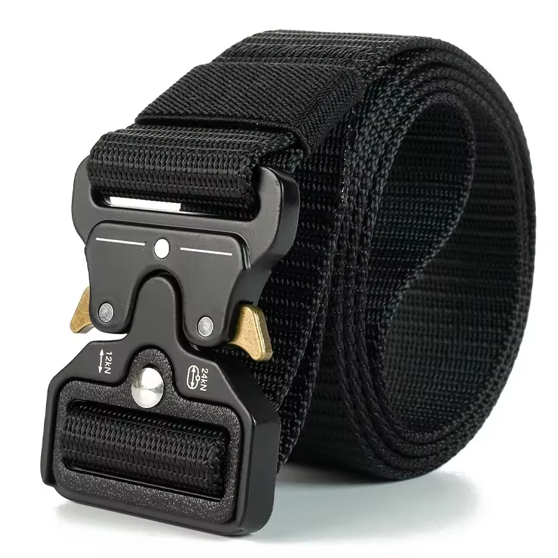 Ceintures noires pour hommes, grande taille, 150cm, 170cm, ceinture tactique à dégagement rapide, ce