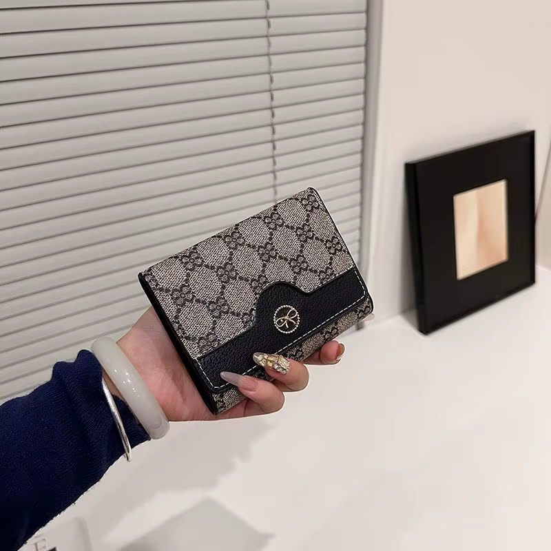 Portefeuille long classique de luxe rétro unisexe, pochette haut de gamme, porte-cartes multiples, s