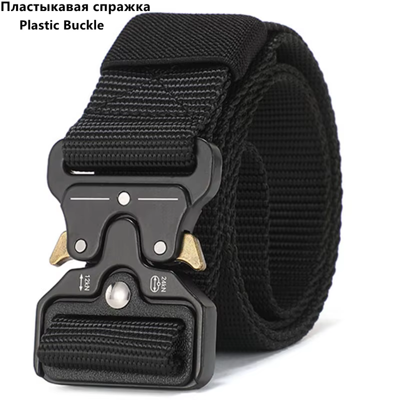 Ceinture tactique de chasse en plein air pour hommes, boucle multifonctionnelle en Nylon, ceinture e