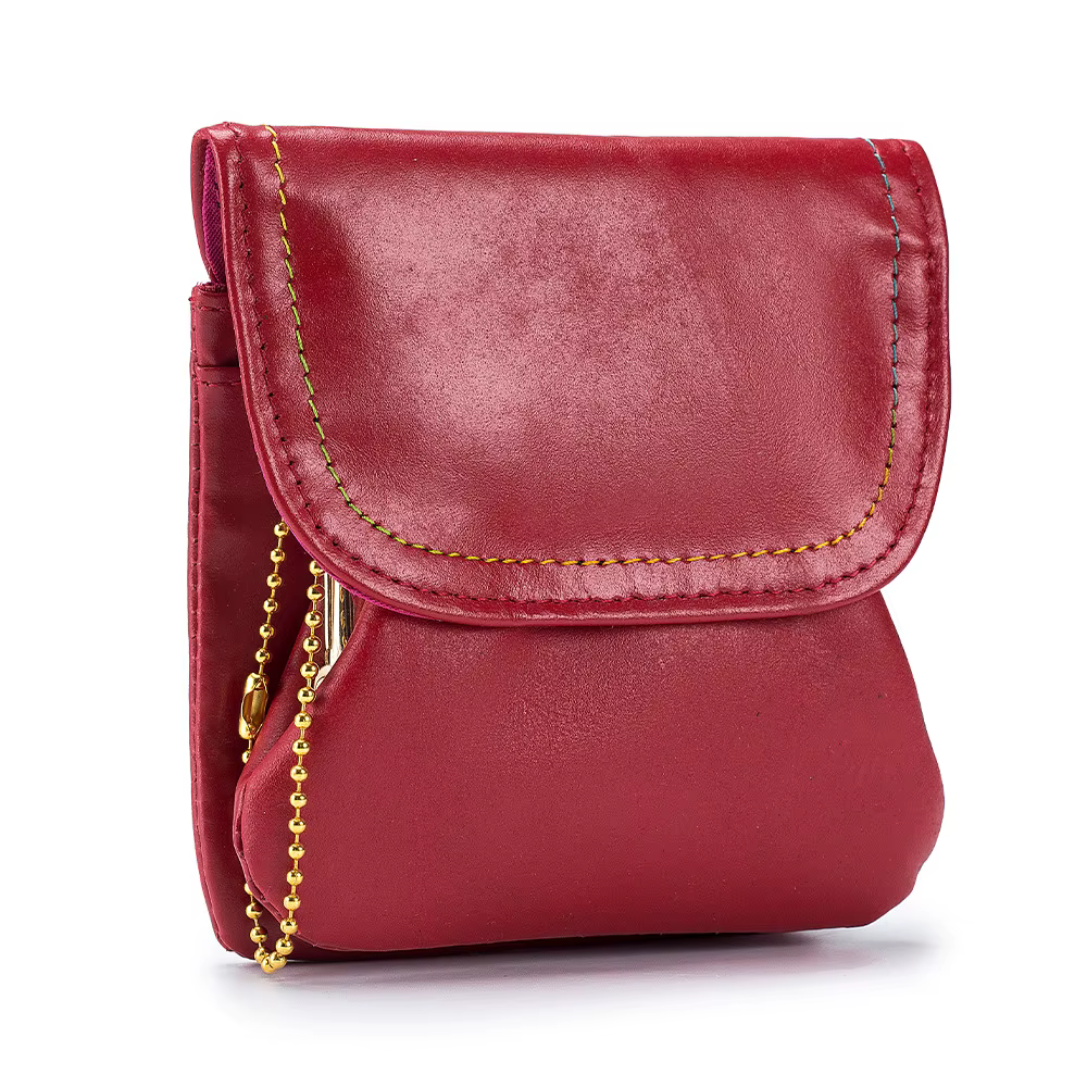 Portefeuille multifonctionnel en cuir pour femme, porte-monnaie, sac à main, rangement, changement