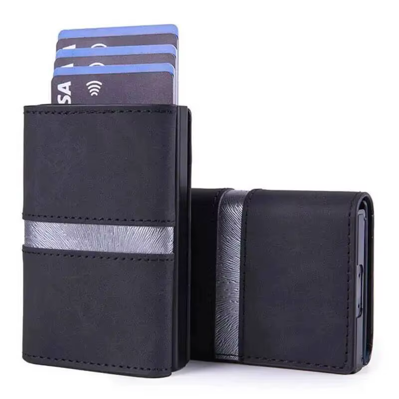 Portefeuille pour hommes porte-carte Portable boîte en aluminium boîte de carte de crédit affaires A