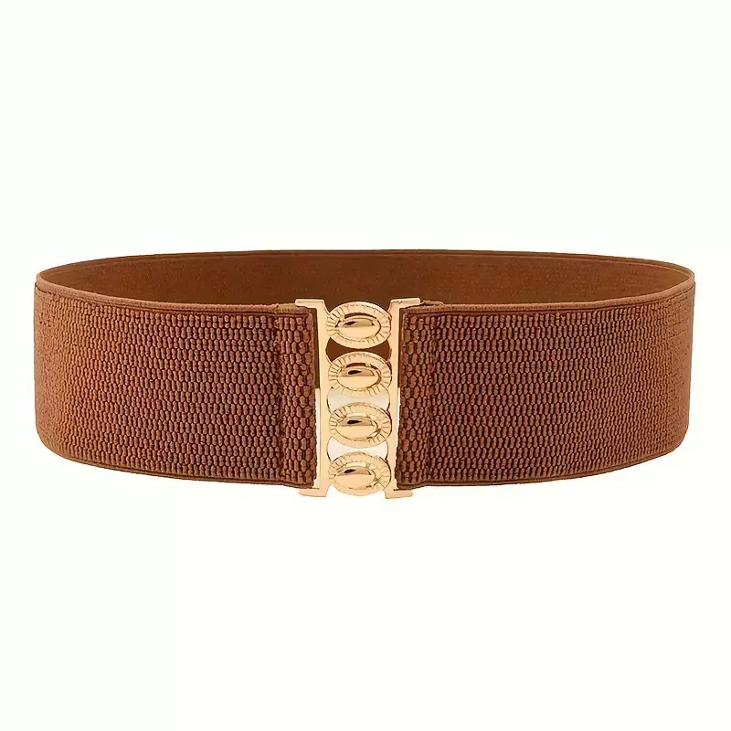 Ceinture large élastique tendance et minimaliste pour femme, polyvalente et pratique, amincissante p