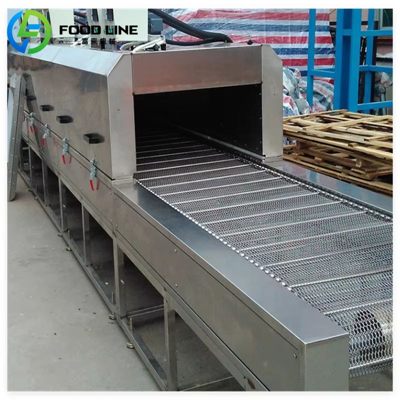 Four tunnel de cuisson pour biscuits et pain à feu direct