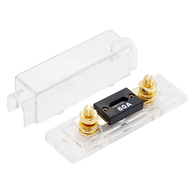 ANL – porte-fusible Audio de voiture en ligne 12V, avec Base transparente et couvercle pour système 