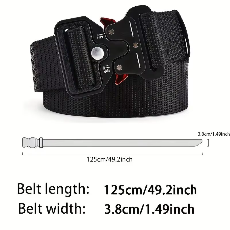 Ceinture d'extérieur multifonctionnelle pour hommes, toile de haute qualité pour nylon, ceinture de 