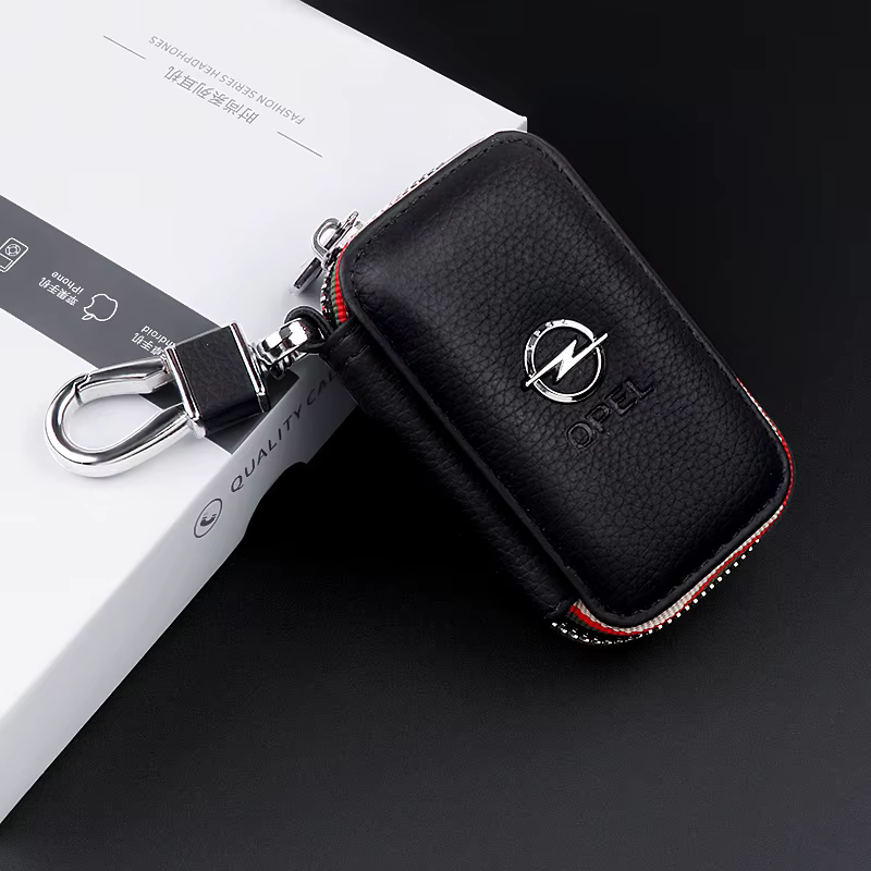 Organisateur de cartes clés en cuir pour voiture, sac de rangement Portable, portefeuille décoratif