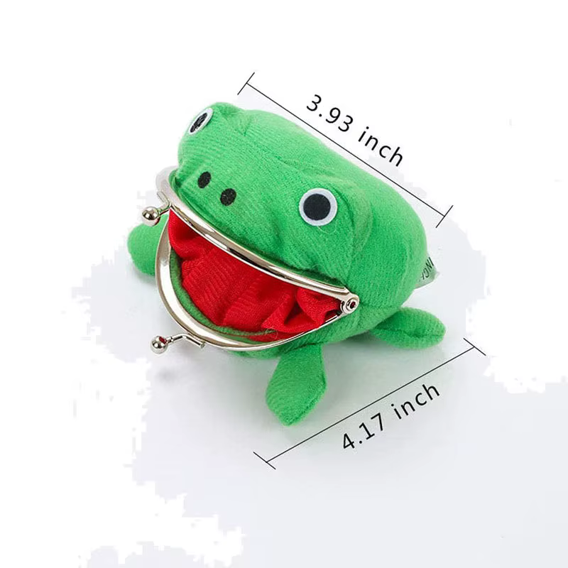 Porte-monnaie en peluche grenouille, portefeuille Anime Ninja, jeu de rôle d'halloween, cadeau de fê