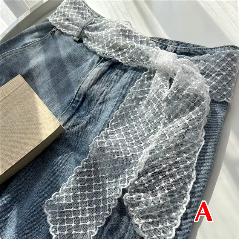 Ceinture élastique en dentelle avec nœud pour femme, chaîne de taille bohème, accessoires de mode po