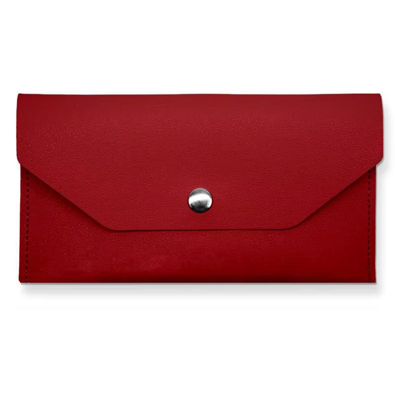 Portefeuille enveloppe écologique en cuir PU, enveloppe sécurisée et réutilisable pour la gestion de