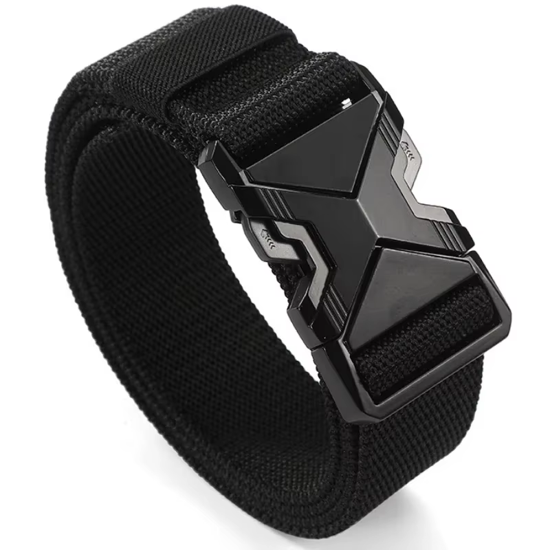 Ceinture à boucle en Nylon tressé pour hommes, légère et respirante, 125cm, pour les déplacements qu
