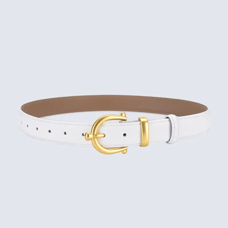 Ceinture en cuir de vache pour femmes, mode décontractée, manteau de luxe de styliste, décoration de