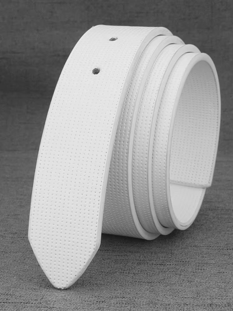 Ceintures pour hommes sans boucle ceinture marque ceinture avec trous hommes haute qualité mâle véri