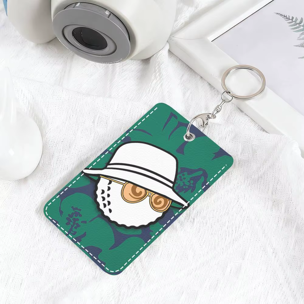 L-Leisure M-Malbones Porte-cartes en cuir PU imprimé de qualité, porte-clés, porte-étiquettes d'accè