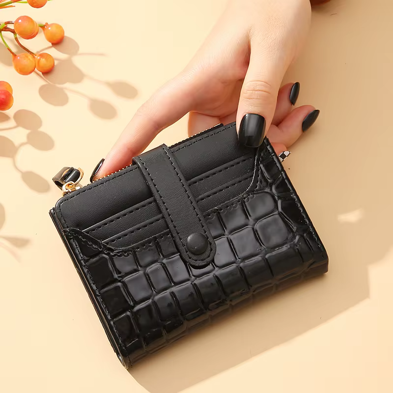 Femmes court portefeuille petite mode marque de luxe en cuir sac à main dames carte sac pour pochett