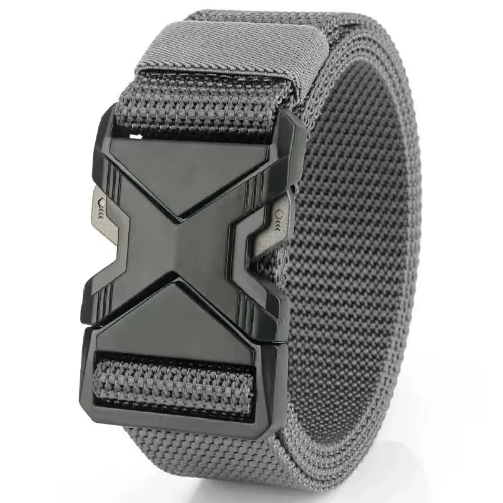 Ceinture à boucle en Nylon tressé pour hommes, légère et respirante, 125cm, pour les déplacements qu
