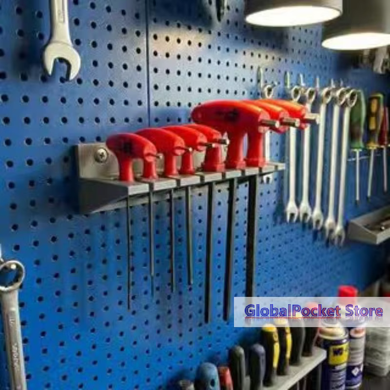 Support d'outils avec poignée en T pour tournevis, embouts hexagonaux, vis, petites pièces et access