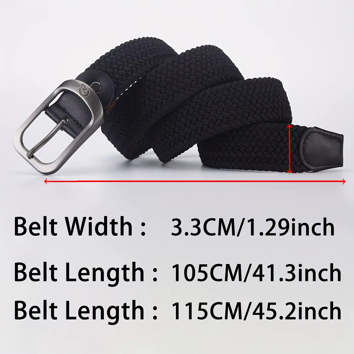 Ceinture élastique tissée décontractée pour hommes et femmes, ceinture de sport de plein air, pas be