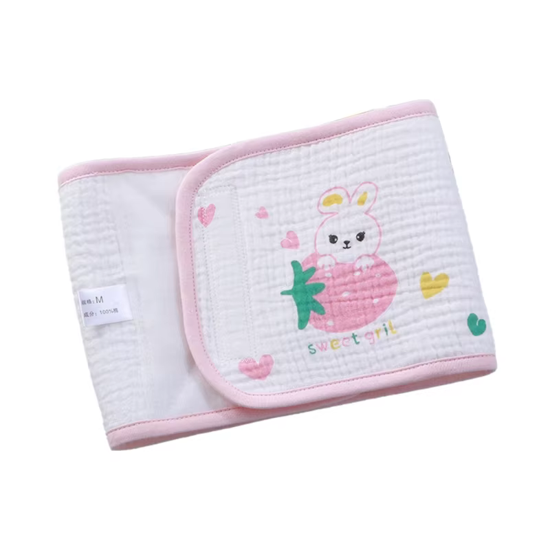 Ceinture de cordon ombilical pour bébé, reliure de ventre imprimée de dessin animé, cadeau de douche