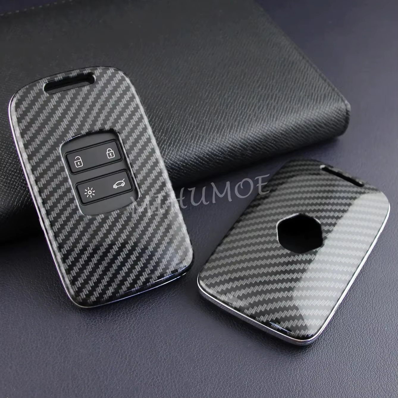 Étui de protection pour clé de voiture Renault avec chaîne et porte-clés, compatible avec Arkana, Ca