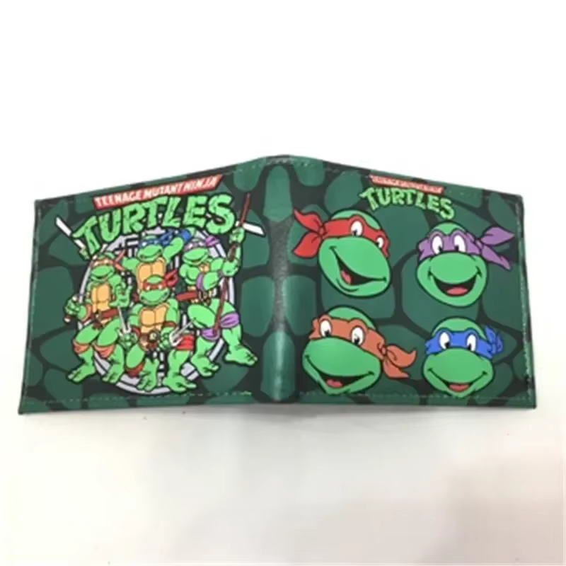 Teenage Mutant Ninja Turtles Anime Portefeuille Kawaii Porte-monnaie Mignon Dessin Animé Cosplay Por