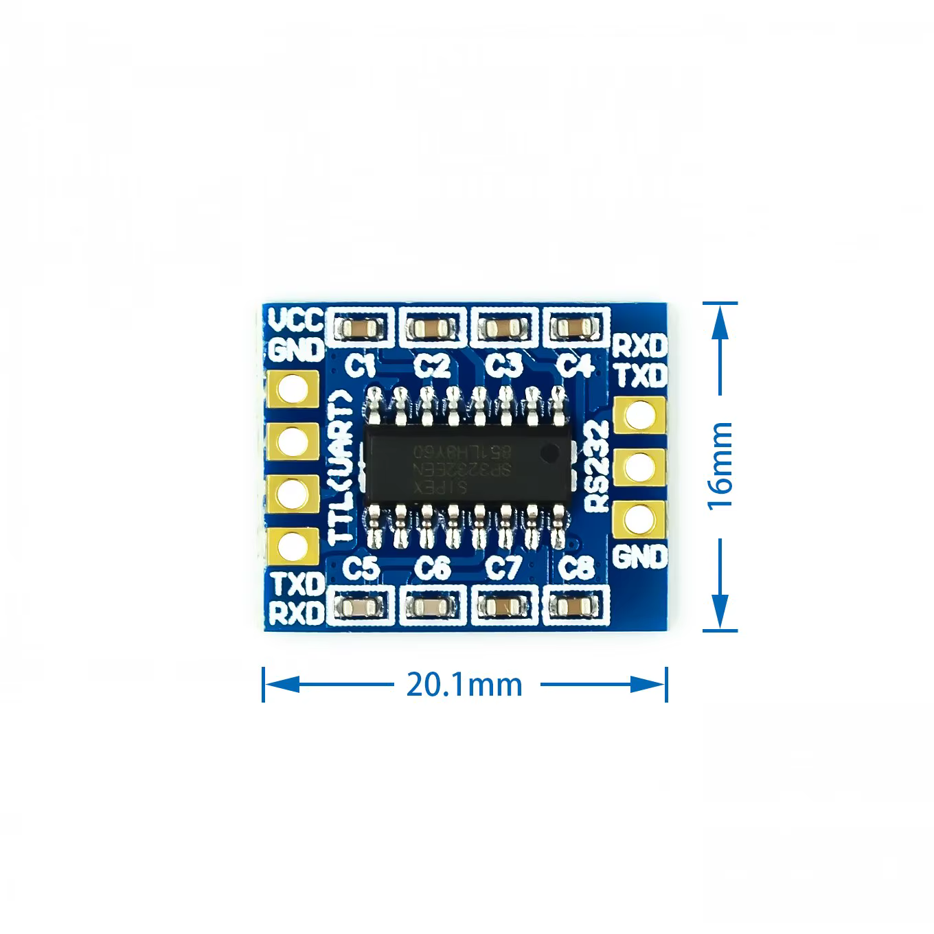 Module RS232 SP3232 TTL vers RS232, ligne de brosse RS232 vers TTL, Module de Port série