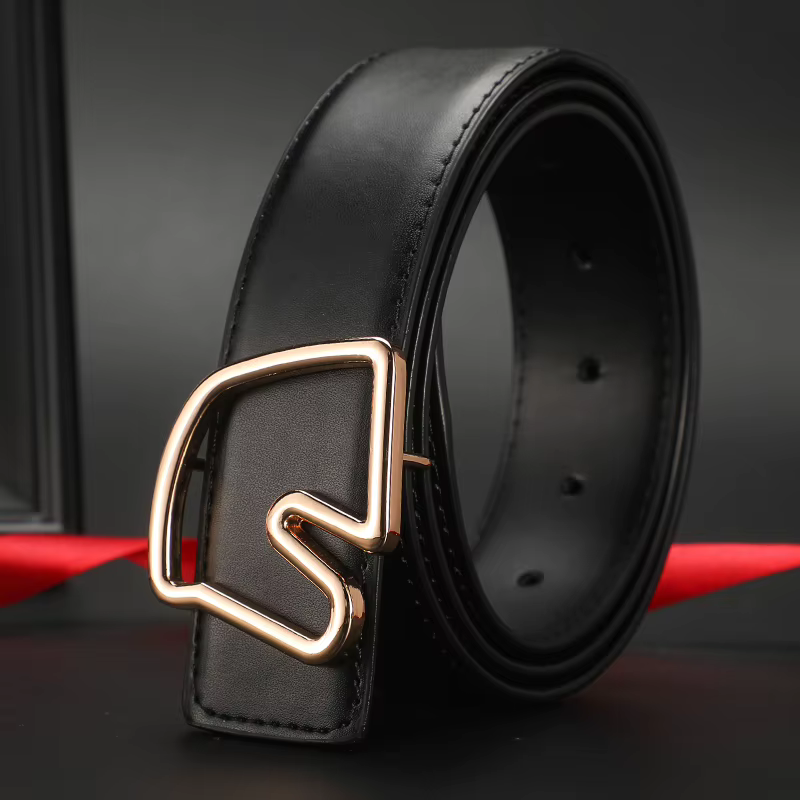 Ceinture de marque célèbre pour hommes, largeur 3.8cm, ceintures en cuir véritable de luxe de qualit