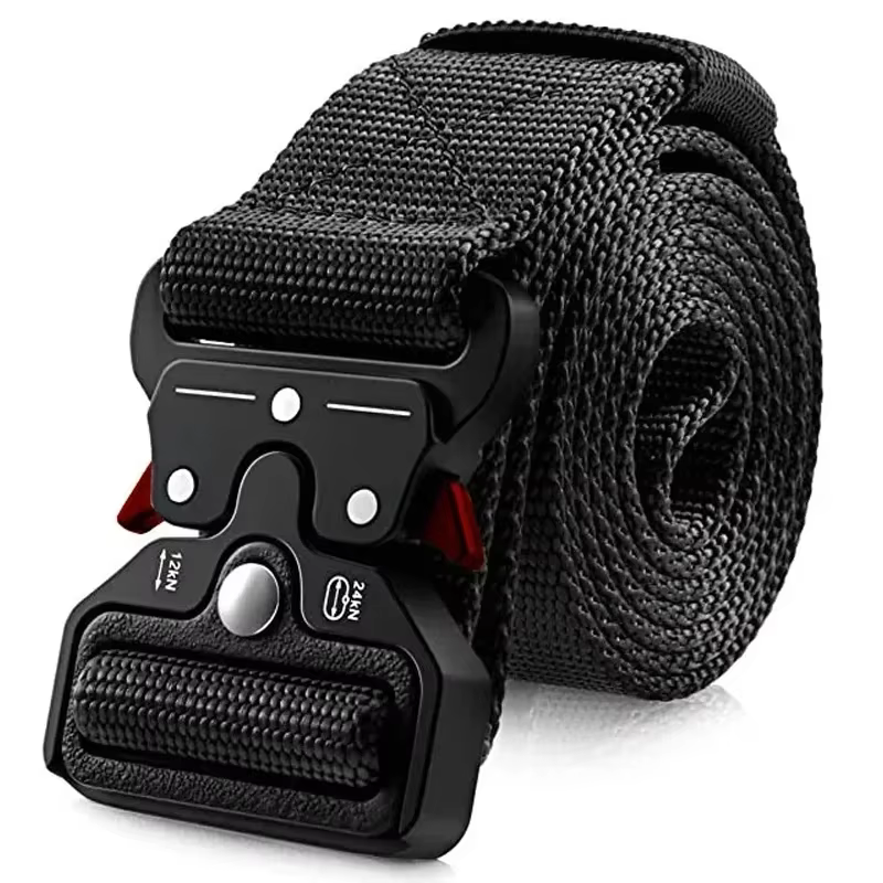 Véritable ceinture tactique à dégagement rapide, ceinture militaire d'extérieur en Nylon véritable s