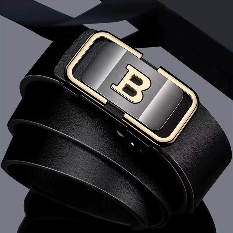 Ceinture en cuir PU élégante pour homme PAUL HUEMAN - Ceintures tendance - Boucle automatique pour a