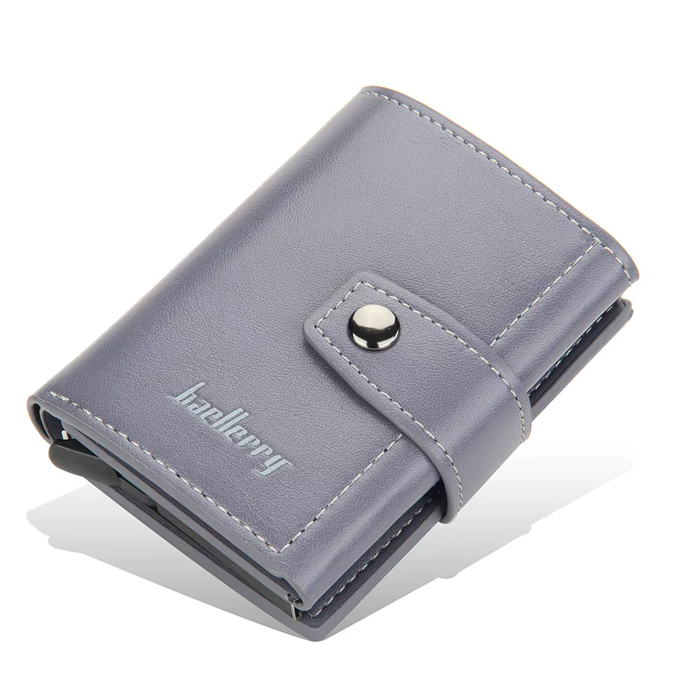 Nouveau RFID hommes carte portefeuilles moraillon petites cartes portefeuilles mince Mini hommes por