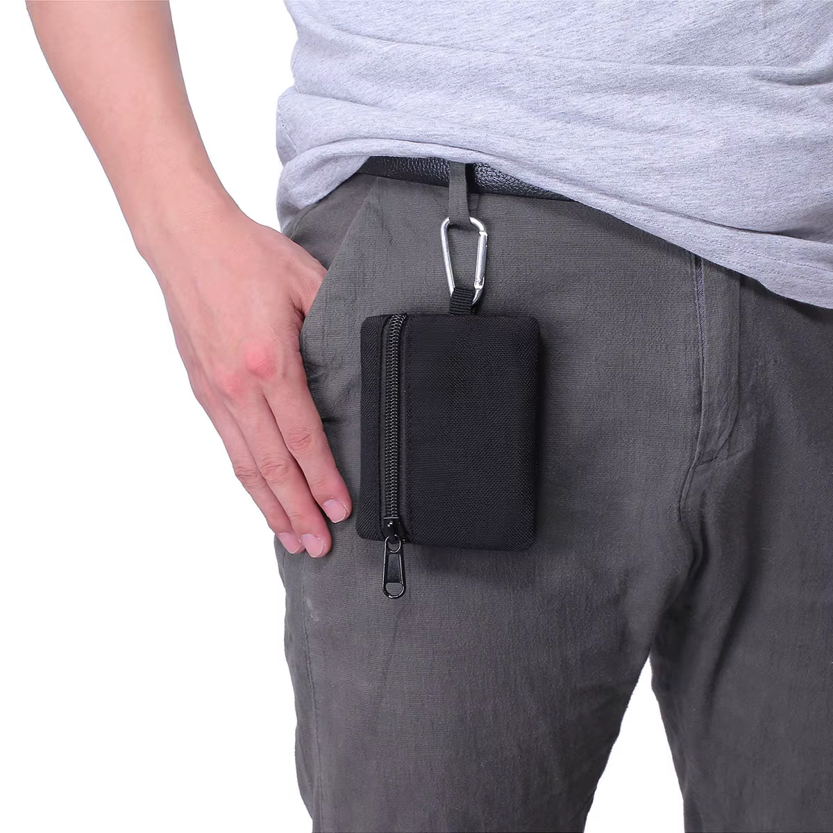 Mini porte-monnaie tactique d'extérieur, sac pour clés, ventilateur militaire, sac à fermeture éclai