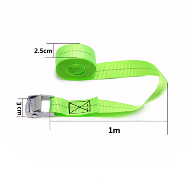 Ceinture d'arrimage à boucle solide, sangles de chargement pour voiture, moto, vélo, avec boucle en 