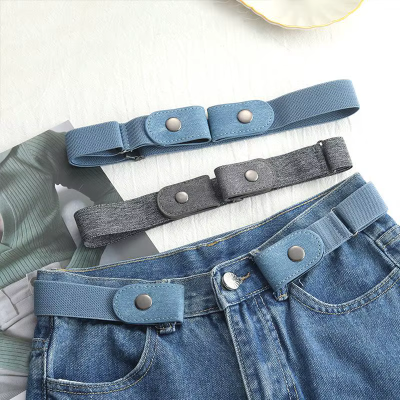 Ceinture élastique extensible réglable sans boucle, 2/1 pièce, ceintures invisibles pour femmes et h