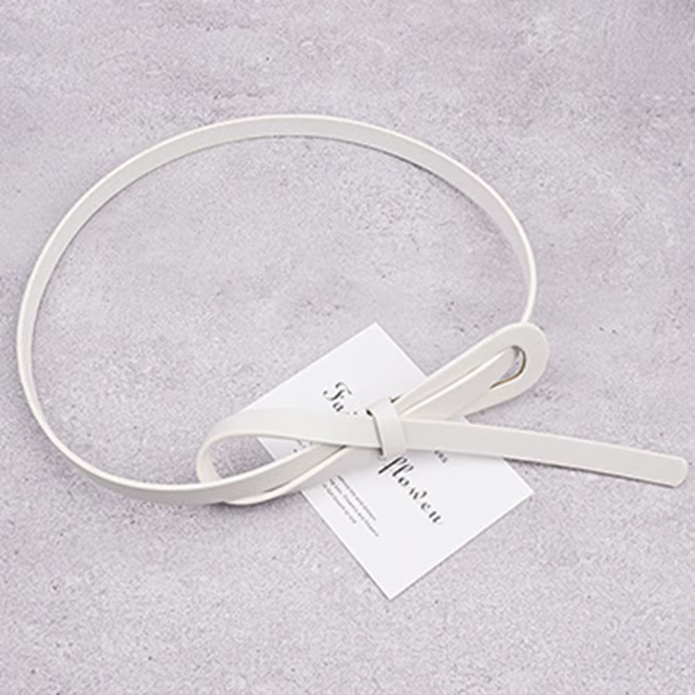 Ceinture élégante Y2k pour femme, boucle en alliage, ceinture fine en cuir PU, sangles fines réglabl