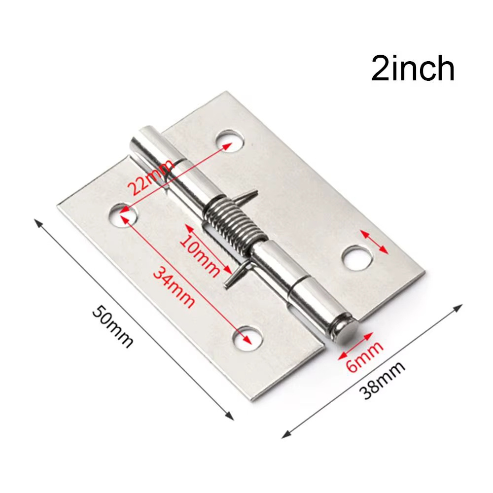 Charnières de porte pliantes à ressort à rebond automatique, charnières croisées, fournitures de meu